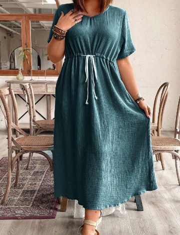 Rochie lunga SHEIN CURVE, albastru