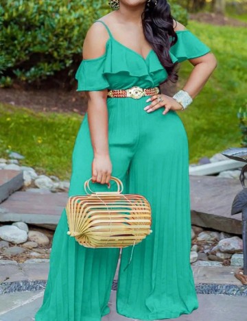 Salopeta SHEIN CURVE, albastru