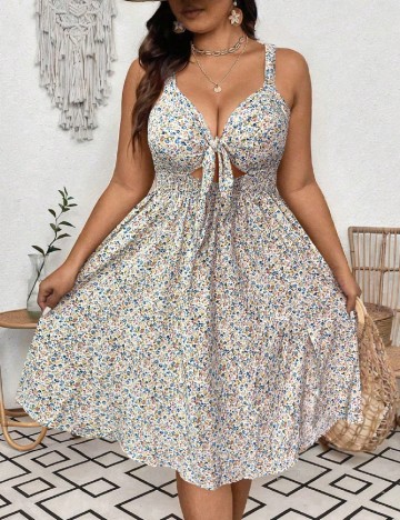 Rochie medie SHEIN CURVE, floral