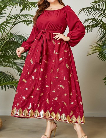 Rochie lunga SHEIN CURVE, rosu