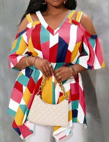 Bluza SHEIN CURVE, mix culori