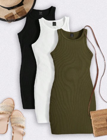 Set Rochii 3 bucati SHEIN CURVE, mix culori