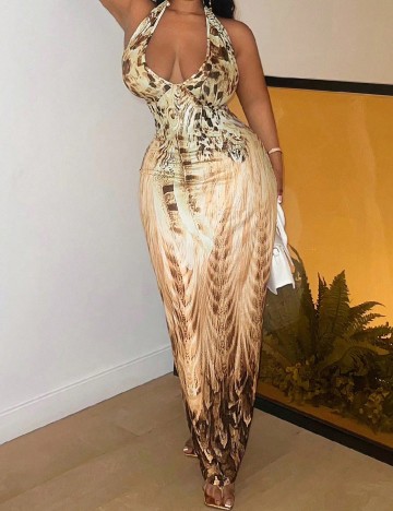 Rochie lunga SHEIN CURVE, mix culori