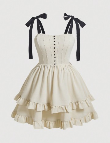 Rochie scurta SHEIN CURVE, crem