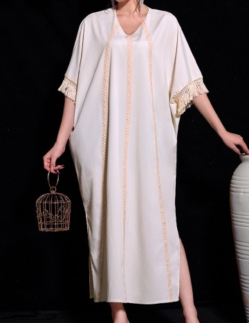 Rochie lunga SHEIN, crem