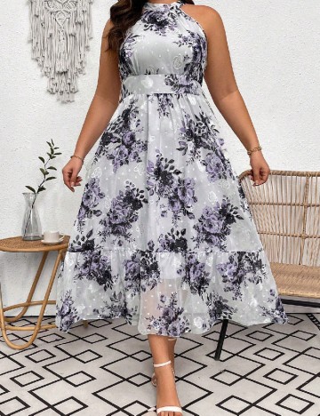 Rochie lunga SHEIN CURVE, floral