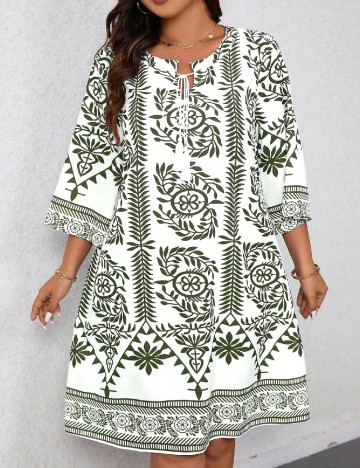 Rochie scurta SHEIN CURVE, verde