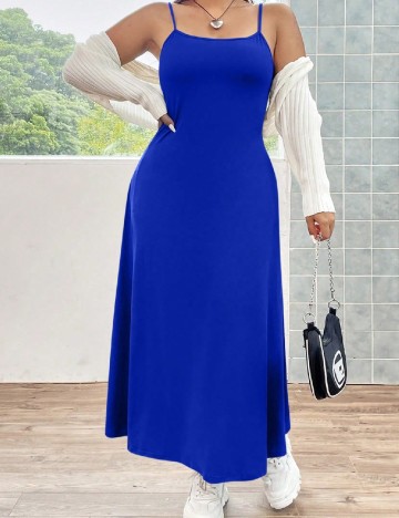 Rochie lunga SHEIN CURVE, albastru