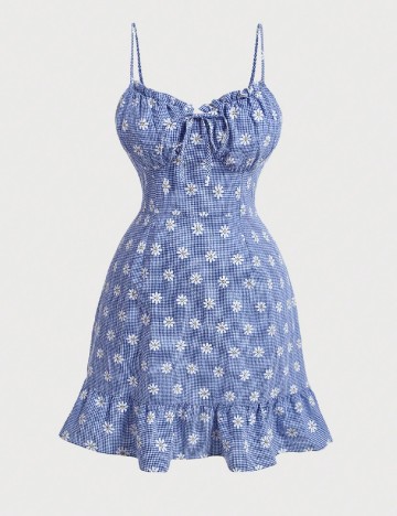 Rochie scurta SHEIN CURVE, albastru