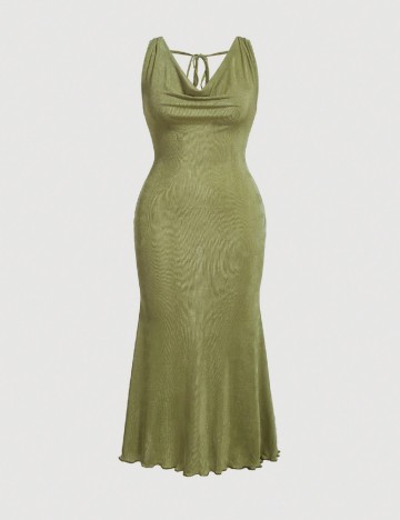 Rochie lunga SHEIN CURVE, verde