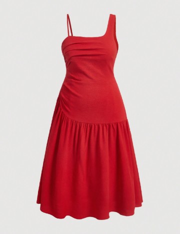 Rochie medie SHEIN CURVE, rosu