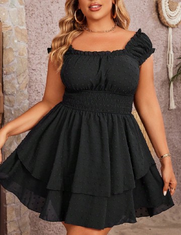 Rochie scurta SHEIN CURVE, negru