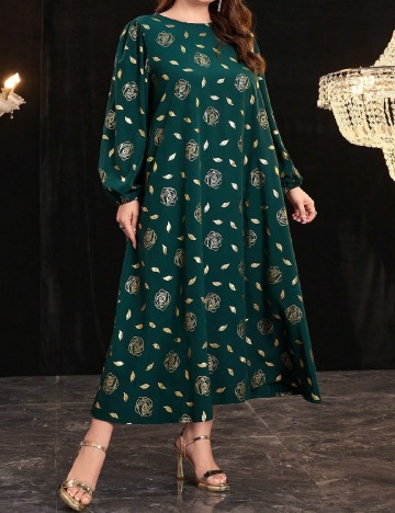 Rochie lunga SHEIN CURVE, verde