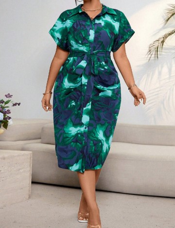 Rochie medie SHEIN CURVE, mix culori