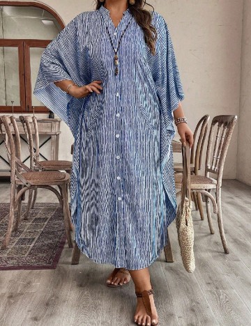 Rochie lunga SHEIN CURVE, albastru