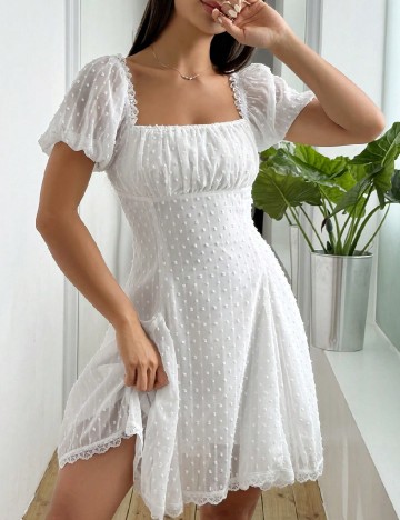 Rochie scurta SHEIN, alb