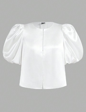 Bluza SHEIN CURVE, alb