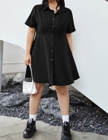 Rochie scurta SHEIN CURVE, negru