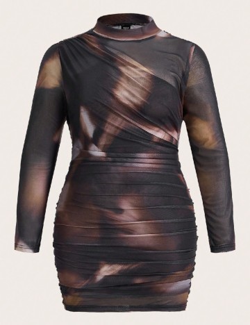 Rochie scurta SHEIN CURVE, mix culori