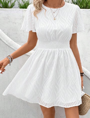 Rochie scurta SHEIN, alb