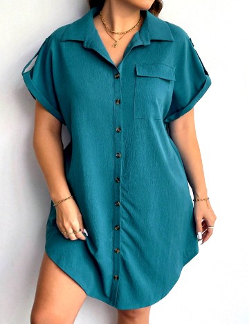 Rochie scurta SHEIN CURVE, albastru