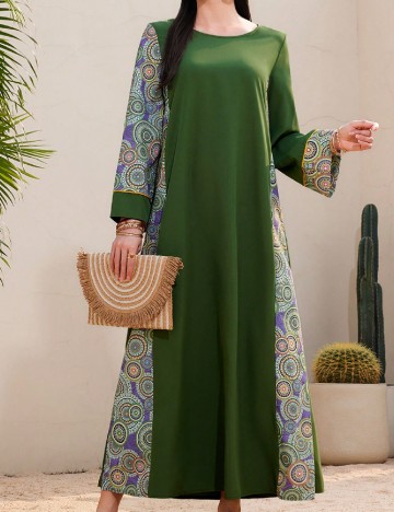 Rochie lunga SHEIN, verde