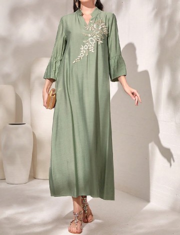 Rochie lunga SHEIN, verde