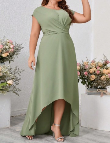Rochie lunga SHEIN CURVE, verde