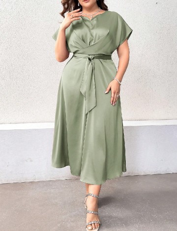 Rochie lunga SHEIN CURVE, verde