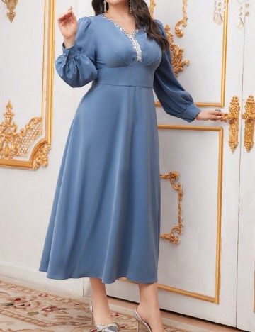 Rochie medie SHEIN CURVE, albastru