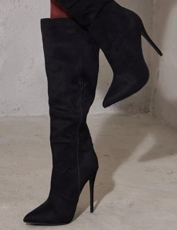 Cizme Pretty Lavish, negru