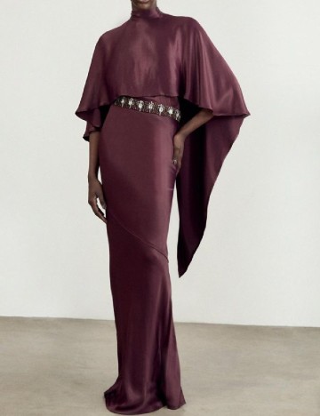 Rochie lunga Karen Millen, mov inchis