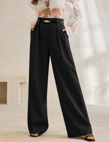 Pantaloni Anewsta, negru
