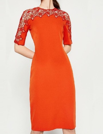 Rochie scurta Zara, portocaliu