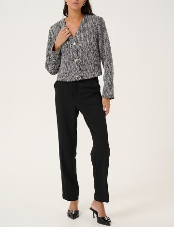 Sacou Kaffe, alb/negru