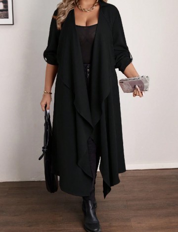 Blazer SHEIN CURVE, negru