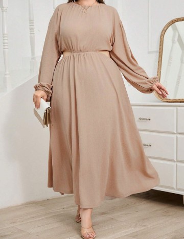 Rochie lunga SHEIN CURVE, crem