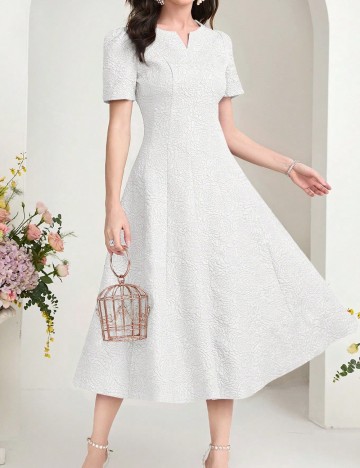 Rochie medie SHEIN, alb