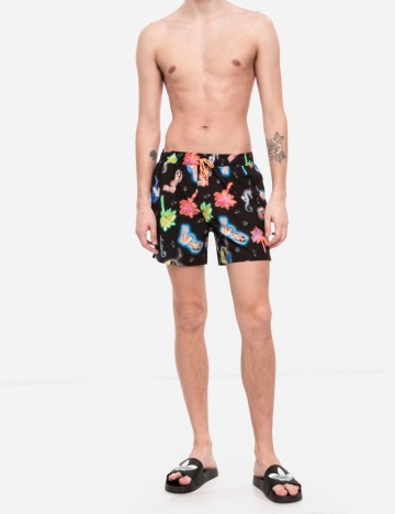 
						Short de baie Guess, negru