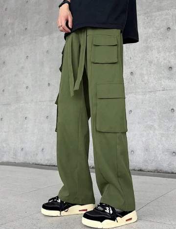 Pantaloni SHEIN, verde Verde