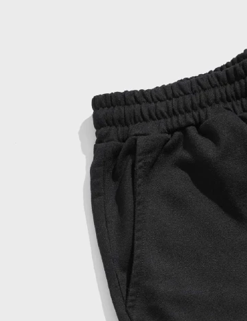 Pantaloni Romwe, negru Negru