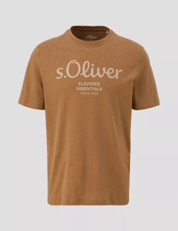 Tricou s.Oliver Plus Size Men, maro Maro