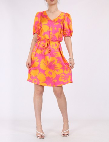 Rochie scurta Vila, roz, 34