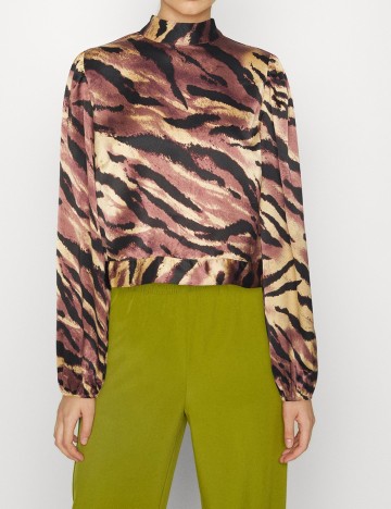 Bluza Pieces, maro, XL