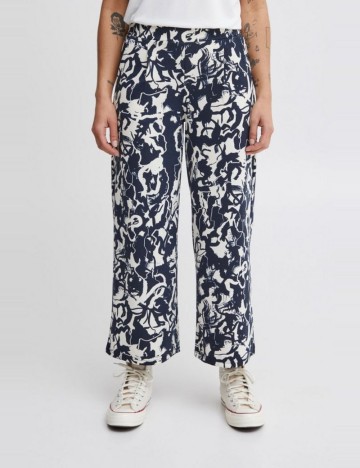 Pantaloni Ichi, bleumarin