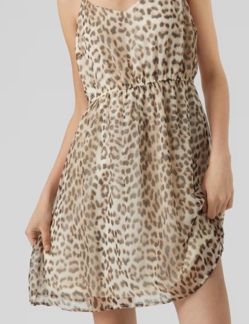 Rochie scurta Vero Moda, animal print