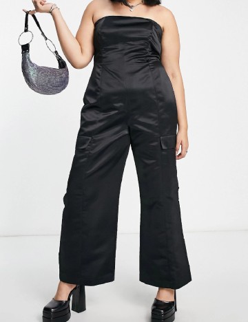 Salopeta ASOS Curve, negru