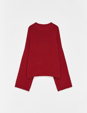 Pulover Bershka, rosu