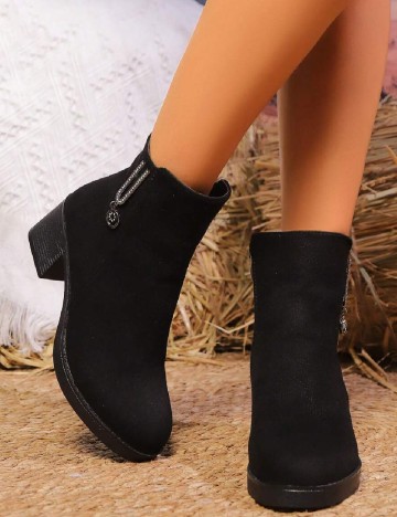 Botine SHEIN, negru