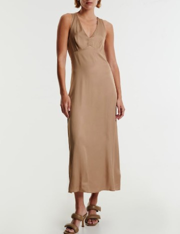 Rochie medie Edited, maro